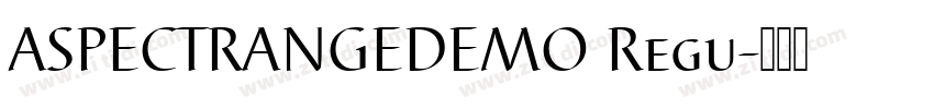ASPECTRANGEDEMO Regu字体转换